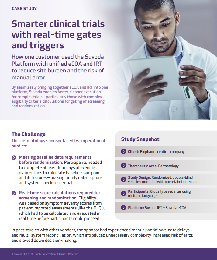 Smarter clinical trials with real-time gates and triggers