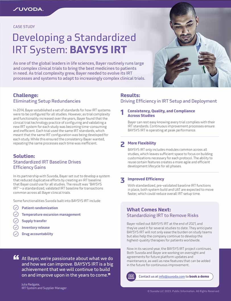 Bayer BAYSYS Case Study